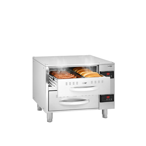 Lämpökaappi - 4 kW - GN 1/1 - 2 laatikkoa - 824x578x680 mm