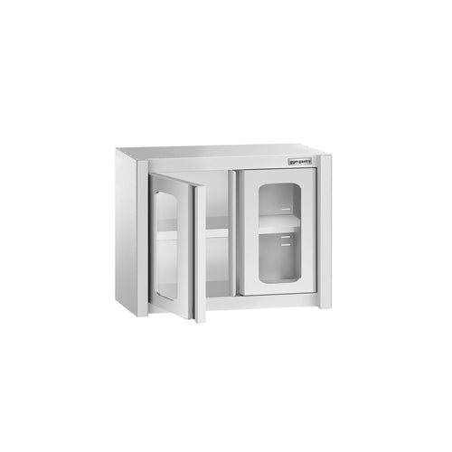 RST-seinäkaappi - 800x400 mm - lasiovilla - 650 mm korkea