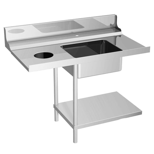 Syöttöpöytä - 1200 mm - Anbau vasen - 1 allas & jäteputki - varten DS430 -sarja