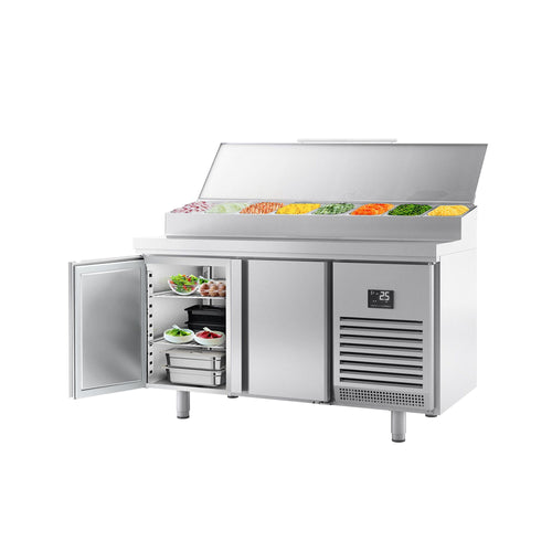 Saladetti - 1468x600 mm - 2 ovea - varten 8x GN 1/4