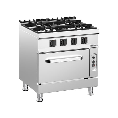 Kaasuliesi Giuseppe 700 ‑sarja - 800x730x900 mm - 32 kW - 4 poltinta - sis. kaasu‑uuni - 6 kW