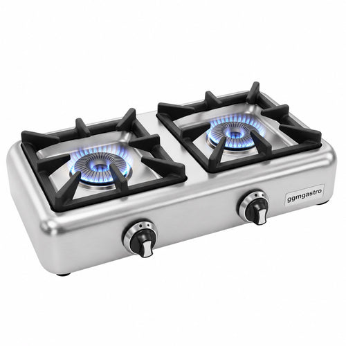 Kaasuliesi - 8 kW - 2 poltinta - pöytämalli - 750x400x145 mm