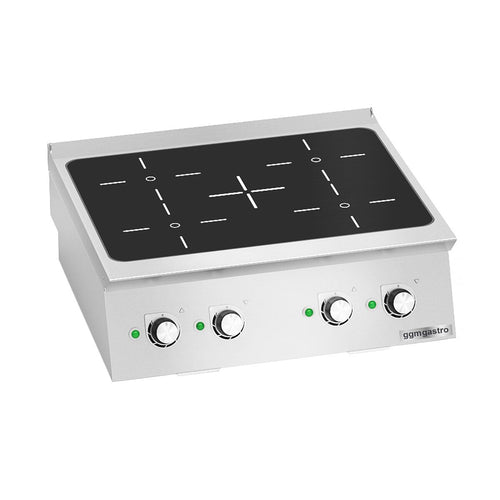 Induktioliesi + pöytämalli Paolo 700 ‑sarja - 800x730x290 mm - 14 kW - 4 keittoaluetta - pöytämalli