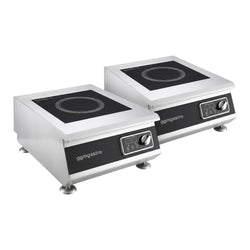 (2 kpl) Induktioliesi - 5 kW - 1 keittoaluetta - pöytämalli - 400x510x240 mm
