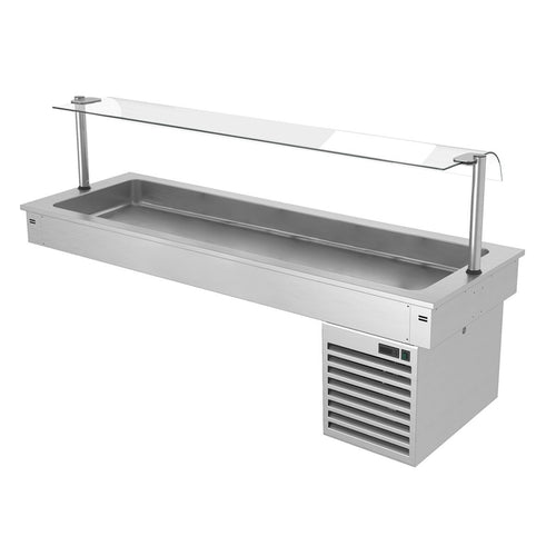 Upotettava kylmäallas - 1785 mm - +2–+8 °C - 5 GN 1/1-astiaa - 410 W - lasisuoja