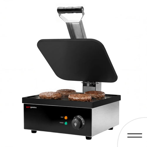 Kontaktigrilli / paninigrilli - 2,2 kW - levyt: ylä- ja alalevy sileä - Paistoala: 350x330 mm