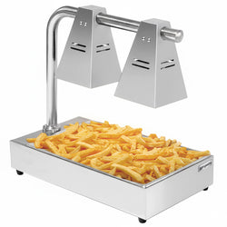 Lämpösilta - 2 lämpölamppua - 600x330 mm - 600 W - GN 1/1