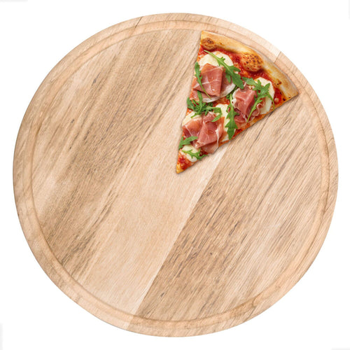 Pizzalautanen - servointiin - pyöreä - puu - Ø 420 mm