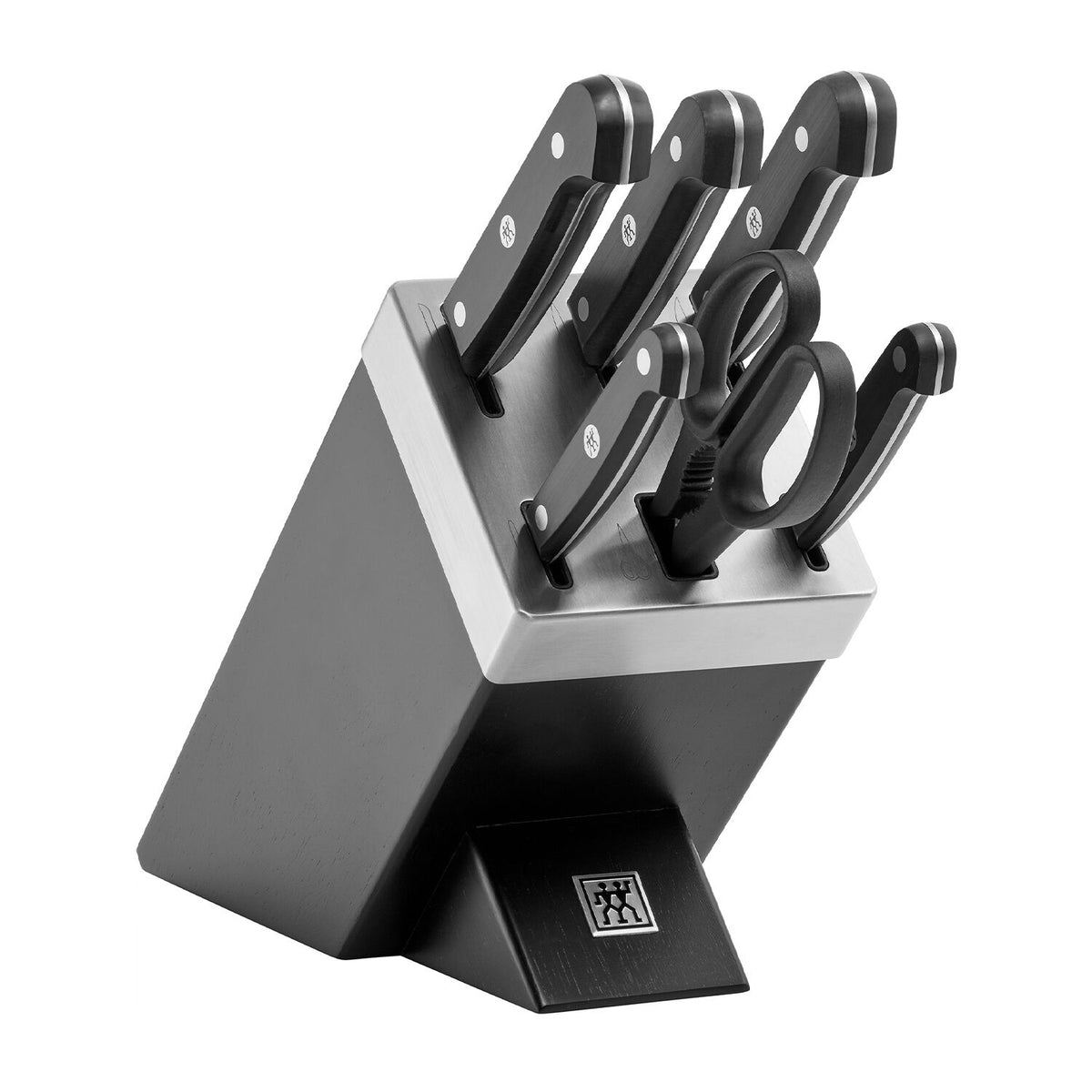 ZWILLING | GOURMET SharpBlock - Itsestään teroittuva veitsilohko - 7 kpl - Musta