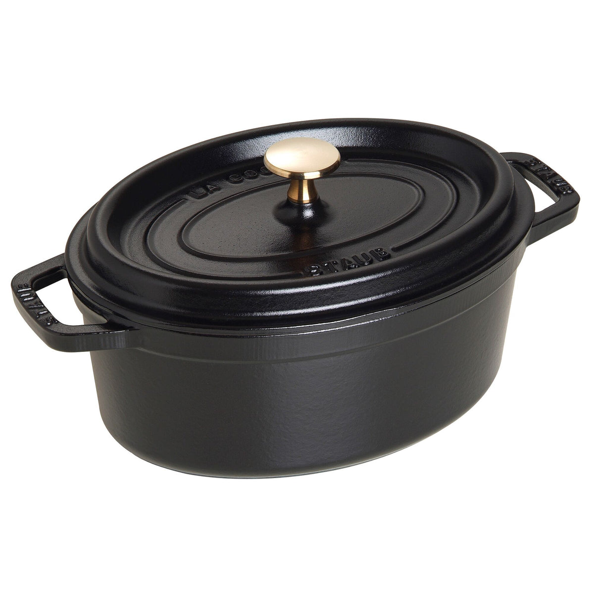 STAUB | LA COCOTTE - Cocotte-pata - soikea - 230mm - valurauta - musta
