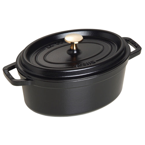 STAUB | LA COCOTTE - Cocotte-pata - soikea - 230mm - valurauta - musta