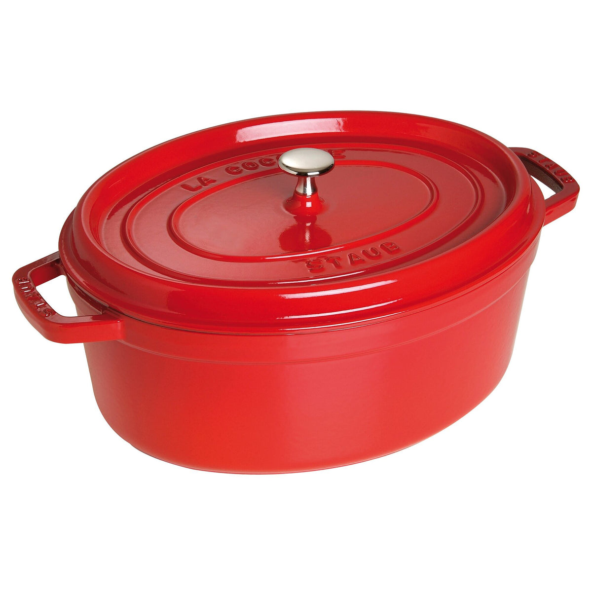 STAUB | LA COCOTTE - Cocotte-pata - soikea - 230mm - valurauta - kirsikanpunainen