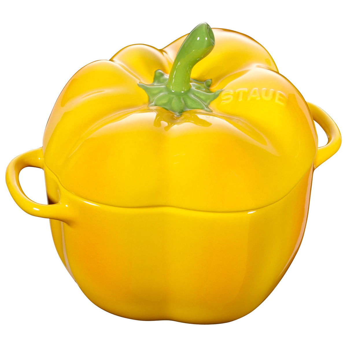 STAUB | CERAMIQUE - Cocotte-pata - pippurin muotoinen - 0,45 litraa - keraaminen - keltainen