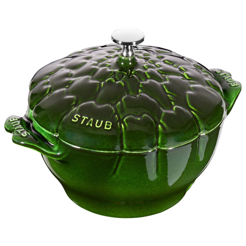 STAUB | LA COCOTTE - Cocotte-pata - artisokan muotoinen - 220mm - valurauta - basilikanvihreä