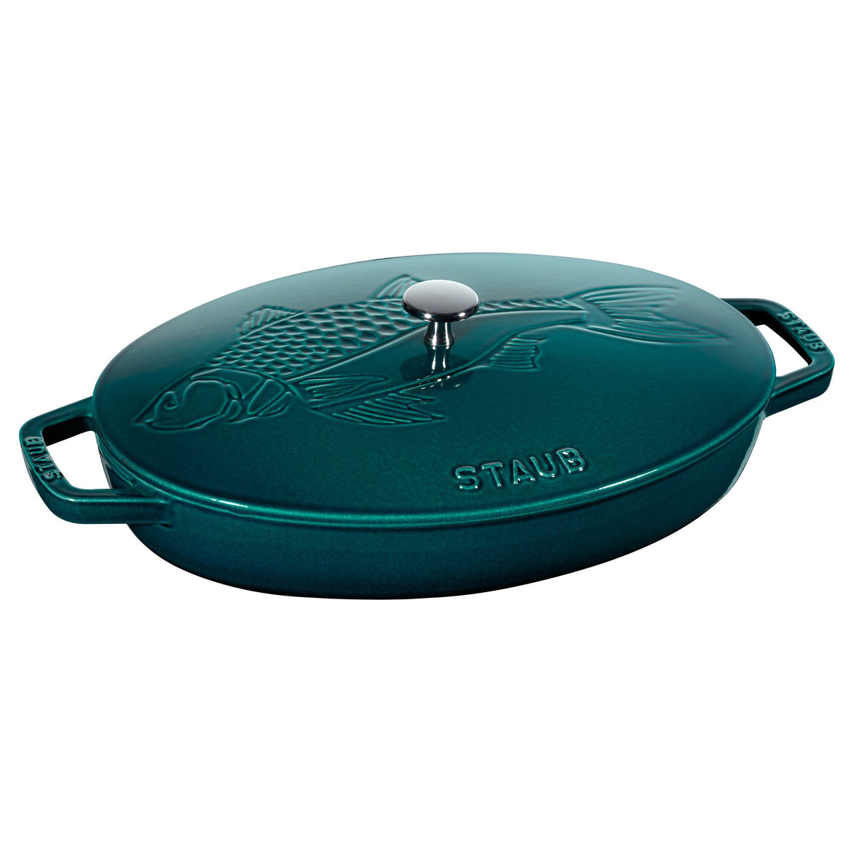 STAUB | SPECIALITIES - Uunivuoka kannella - soikea - 330mm - valurauta - La-Mer
