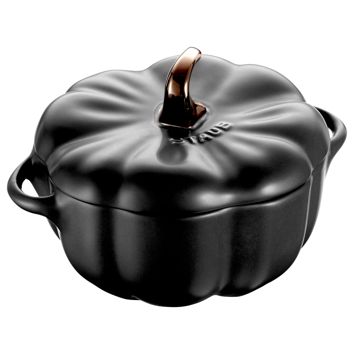STAUB | CERAMIQUE - Cocotte-pata - kurpitsan muotoinen - Ø 120mm - keraaminen - musta