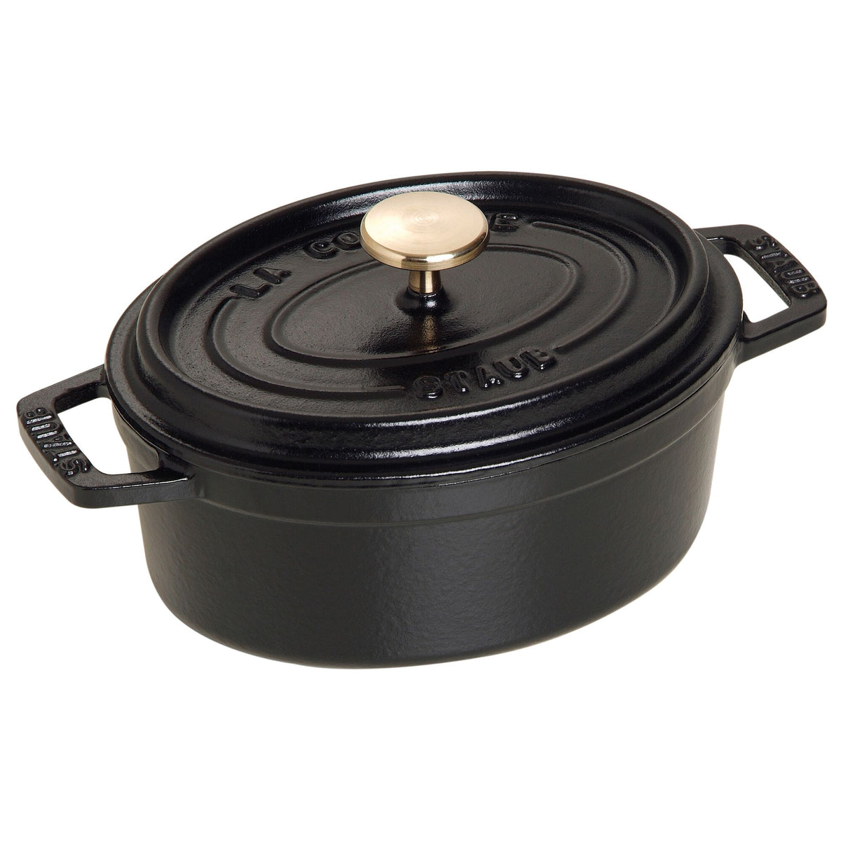STAUB | Mini Cocotte Oval Enamelled Cast Iron Casserole Dish – 170 mm Oval – Black