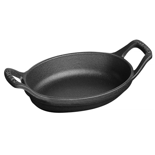 STAUB | Oval Cast Iron Baking Dish – 150 mm - Black - Stackable, Grill/Oven