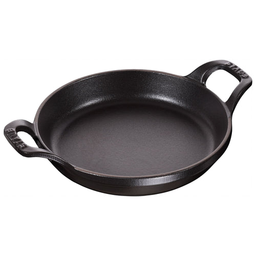 STAUB | Round Cast Iron Baking Dish – Ø 20 cm - Black - Stackable, Grill/Oven