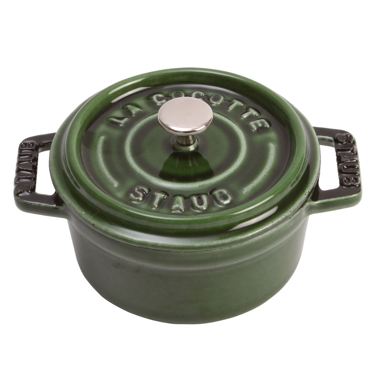 STAUB | LA COCOTTE - Mini Cocotte-pata - Ø 100mm - valurauta - basilikanvihreä