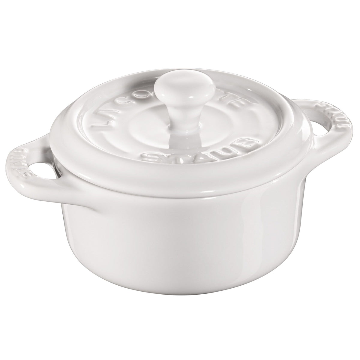 STAUB | CERAMIQUE - Mini Cocotte-pata - Ø 100mm - pyöreä - keraaminen - puhdas valkoinen