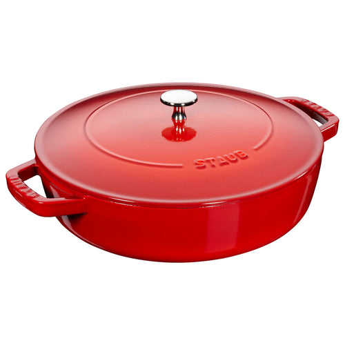 STAUB | BRAISERS - Paahdin Chistera Drop-Structure - 280mm - valurauta - kirsikanpunainen
