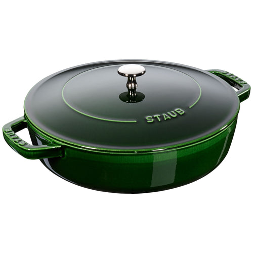 STAUB | BRAISERS - Paahdin Chistera Drop-Structure - 280mm - valurauta - basilikanvihreä