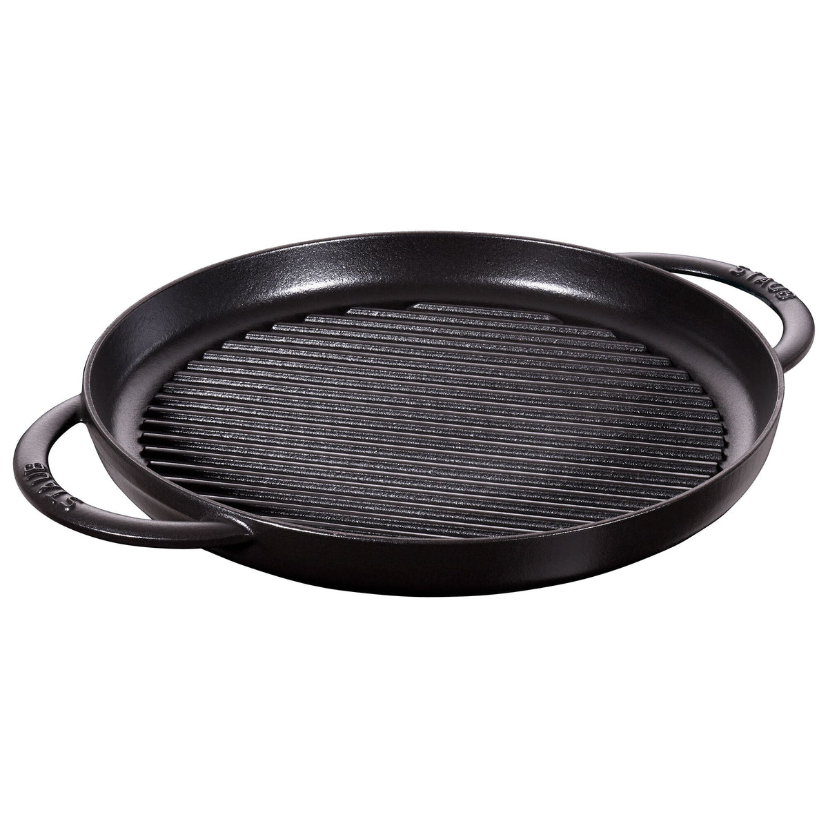 STAUB | Pure Grill Round Cast Iron Grill Pan – Ø30 cm - Black