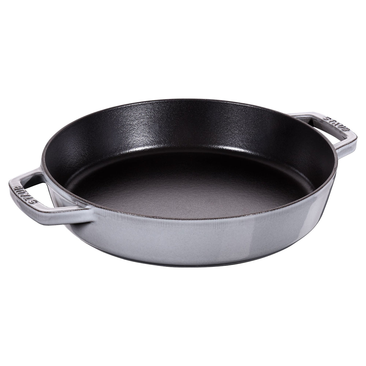 STAUB| Round Enameled Cast Iron Skillet Frying Pan – No Pour Spout