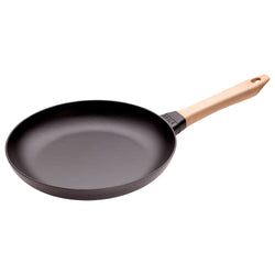 STAUB | PANS - Paistinpannu puukahvalla - Ø 280mm - valurauta - musta