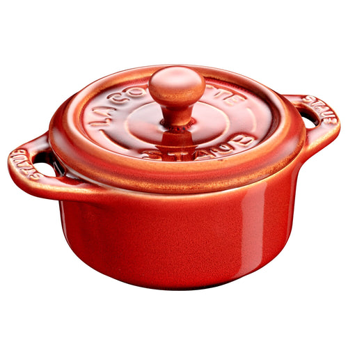 STAUB | CERAMIQUE - Mini Cocotte-pata - Ø 100mm - pyöreä - keraaminen - antiikkikupari