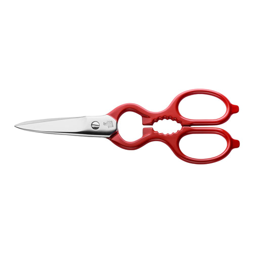 ZWILLING | Multi-Purpose Kitchen Scissors – 200 mm - Stainless Steel - Bottle & Lid Opener - Red