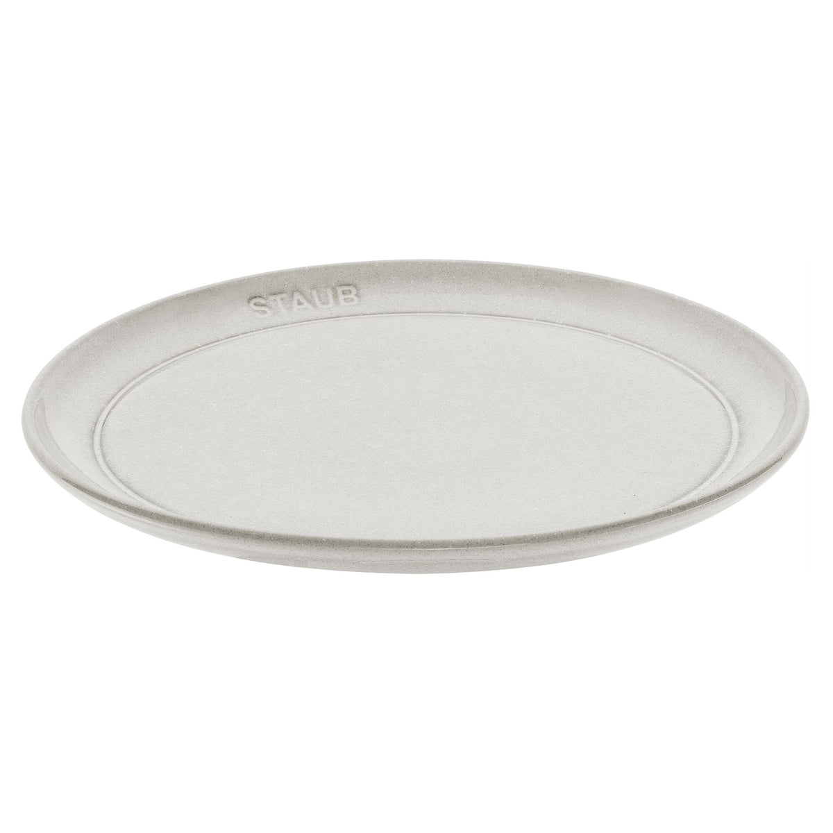 STAUB | Dining Line Ceramic Flat Plate – Ø 22 cm - White Truffle