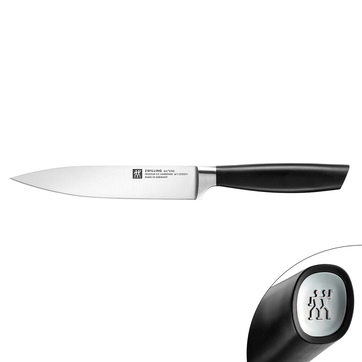 (1 piece) ZWILLING | All Star Meat Carving Knife – 200 mm Blade - FRIODUR Ice-Hardened - Made in Germany - Trendy Design