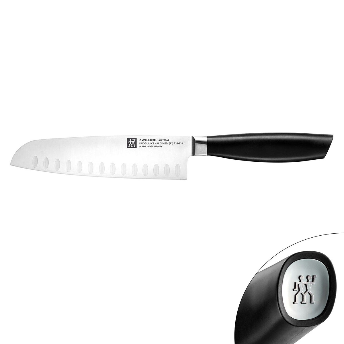 ZWILLING | ALL * STAR - Santoku-veitsi - Terä: 180mm - hopea