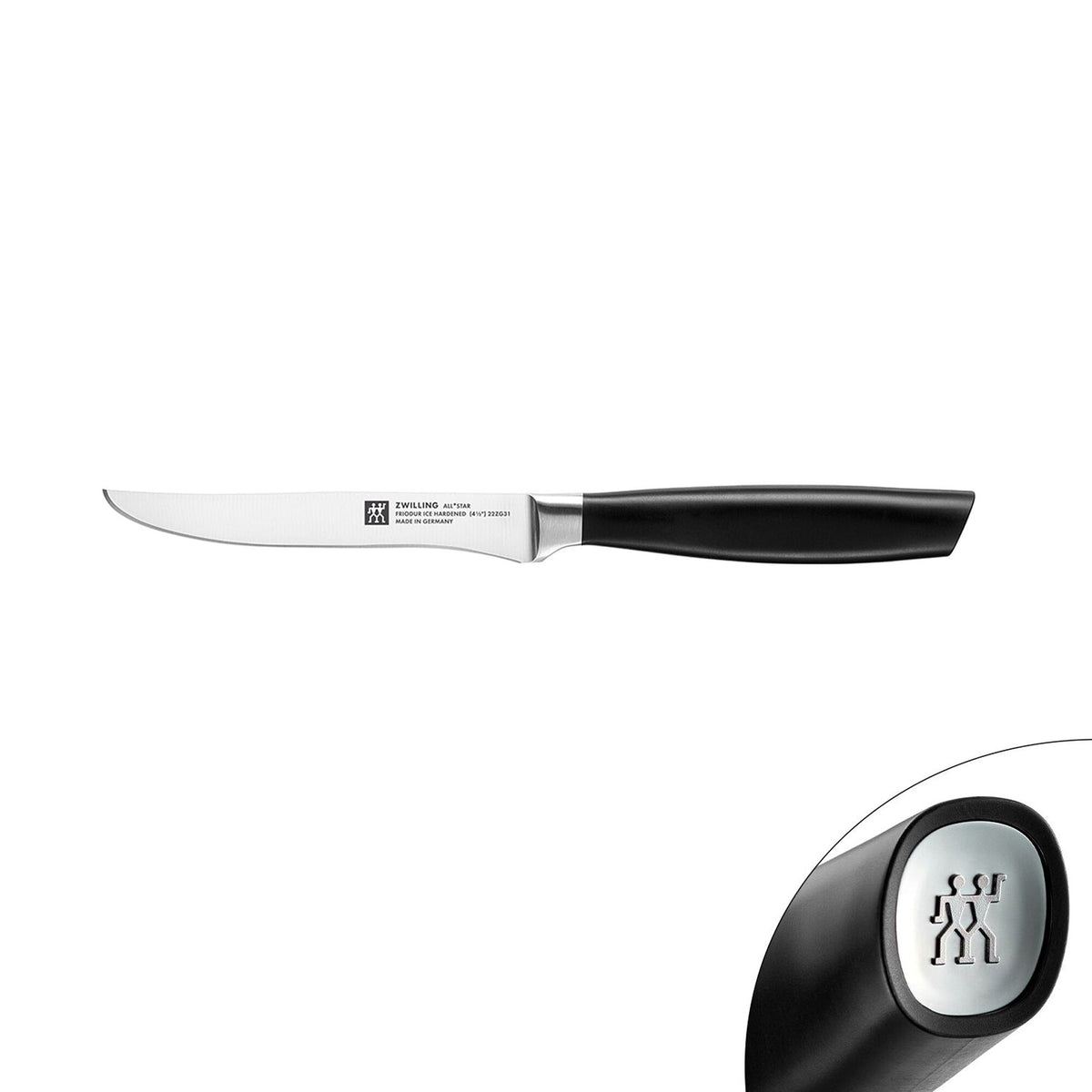 (1 piece) ZWILLING | All Star Steak Knife – 120 mm Blade, Japanese-Style Cutting - FRIODUR Ice-Hardened - Made in Germany