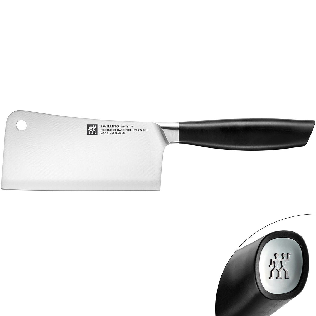 (1 piece) ZWILLING | All Star Cleaver – 150 mm Blade for Ribs & Chops - FRIODUR Ice-Hardened - Made in Germany