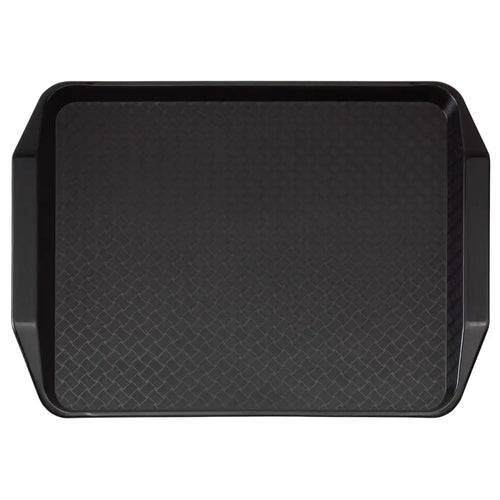 (24 pieces) CAMBRO | Fast Food Tray – Rectangular – Raised Edge with Handles – 430×300 mm – Black
