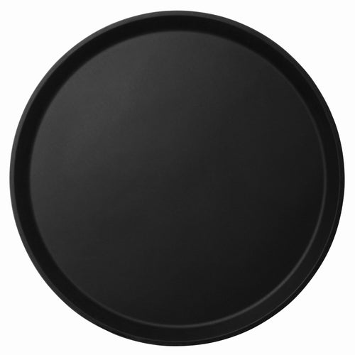 (12 kpl) CAMBRO | CAMTREAD® - Lasikuitualusta - pyöreä - ø 405mm - korkea profiili - musta