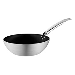 Wok-pannu - Alumiini - Ø 300 mm - Korkeus: 95 mm - tarttumaton - yhteensopiva: induktio, kaasu, keraaminen, sähkö