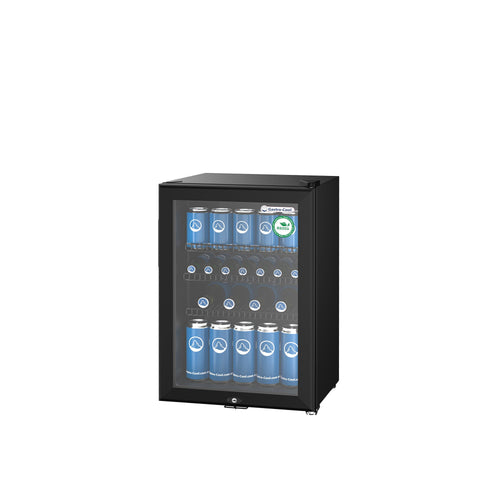 GASTRO-COOL | Minibaarijääkaappi - 430mm - 62 L - 1 lasiovi - Musta