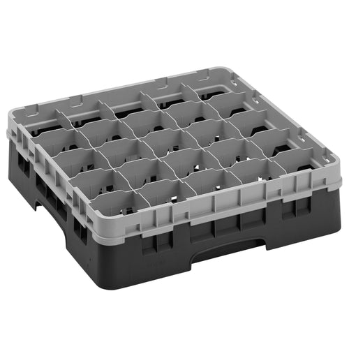 CAMBRO | CAMRACK® - Lasipesukori 1/1 - 25 lokeroa - 1 jatko-osalla - 500x500mm - Musta