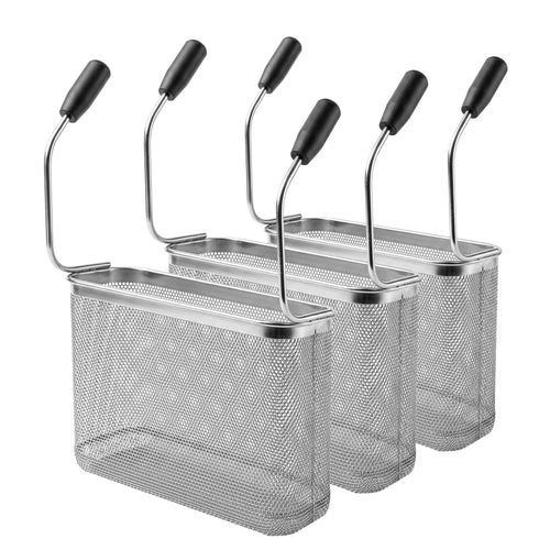 Pastakeittimen korit - GN 1/3; 290x105x200 mm - ruostumaton teräs - varten Nudelkocher 700 -sarja - sis. 3 koria - ilman Teflon-tulpat