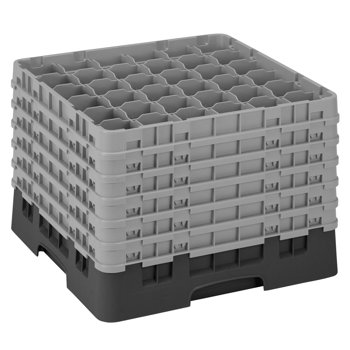CAMBRO | CAMRACK® - Lasipesukori 1/1 - 36 lokeroa - 6 jatko-osalla - 500x500mm - Musta