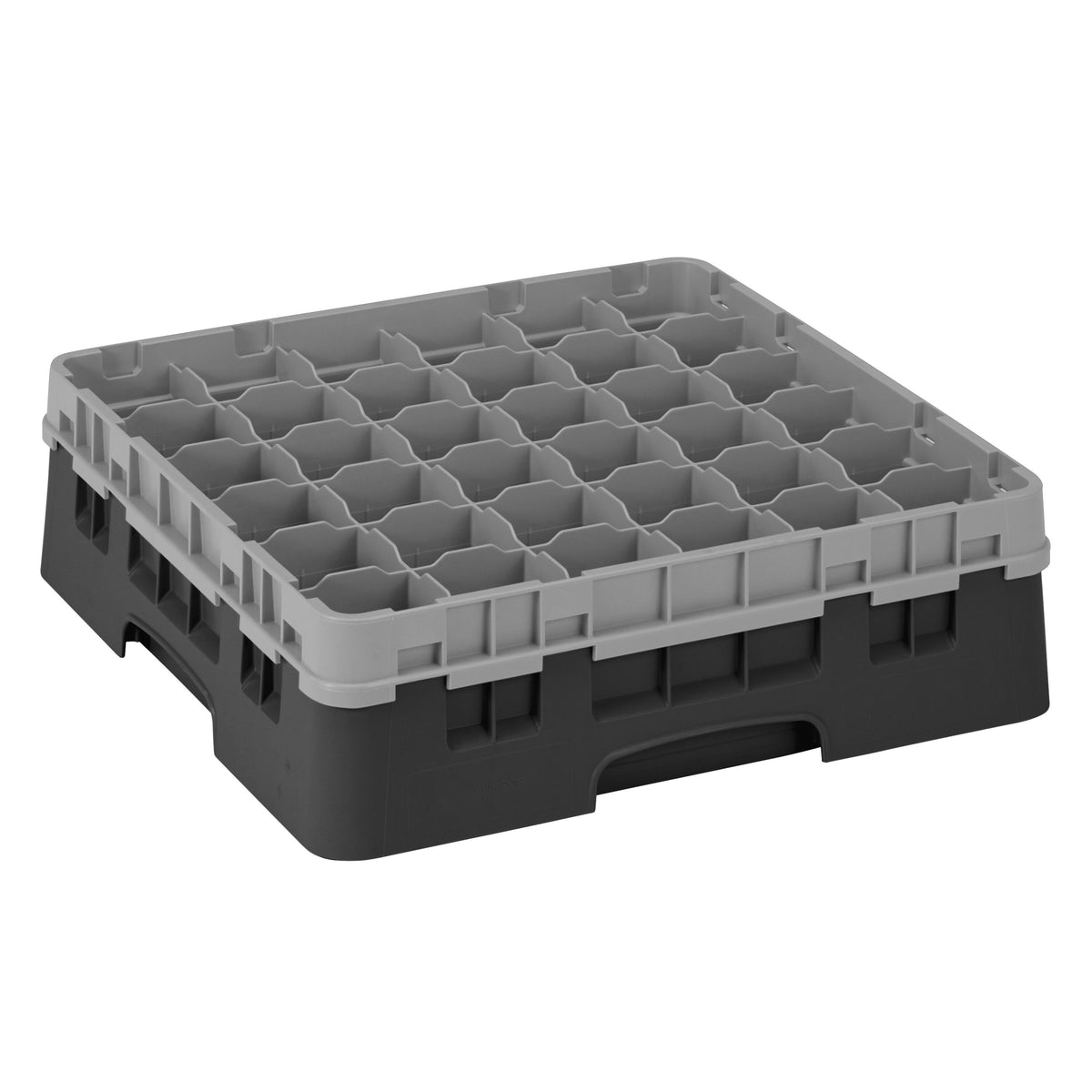 CAMBRO | CAMRACK® - Lasipesukori 1/1 - 36 lokeroa - 1 jatko-osalla - 500x500mm - Musta