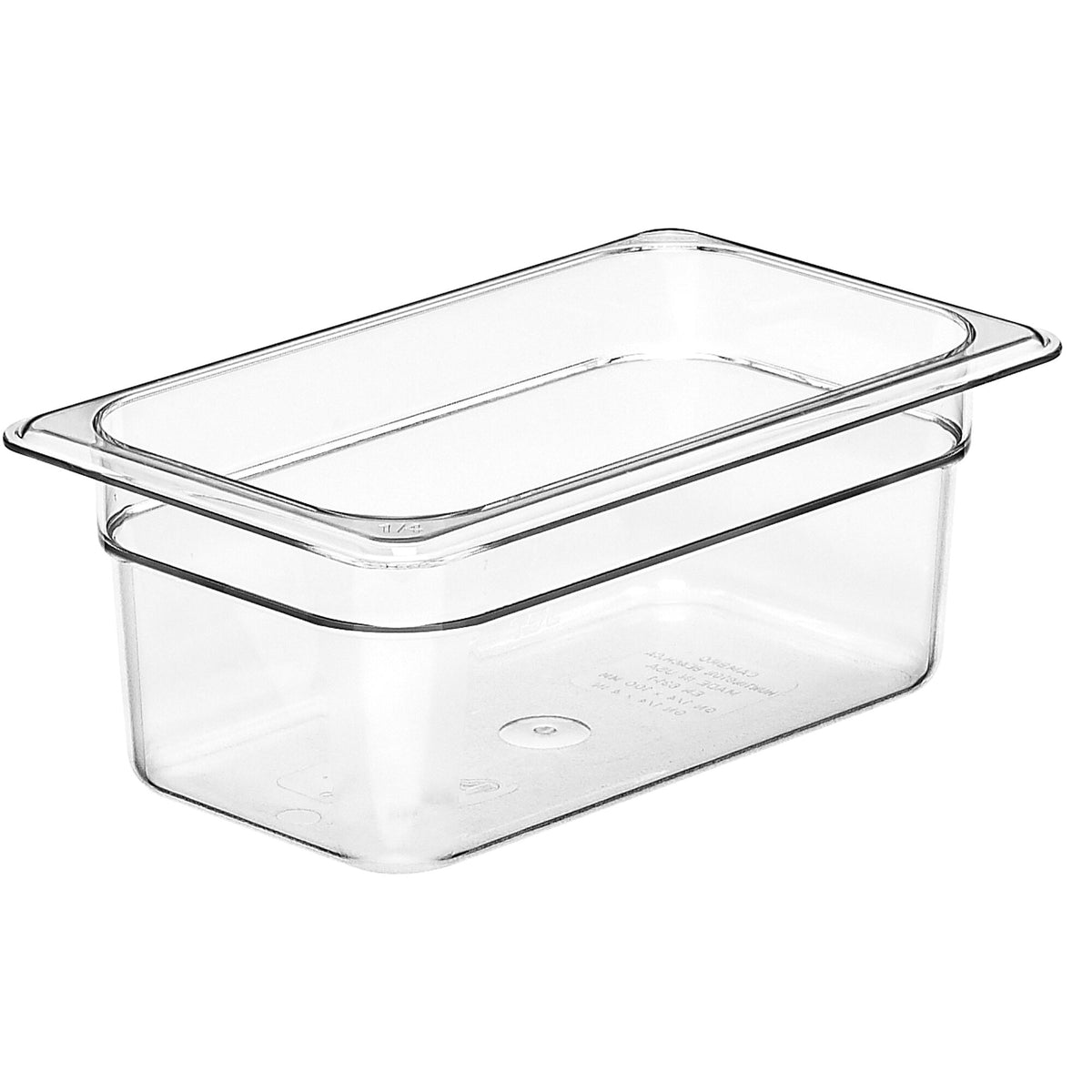 (6 kpl) CAMBRO | Camview® - Copolymer GN-Container 1/4 - Kirkas - Korkeus: 100mm - BPA-vapaa