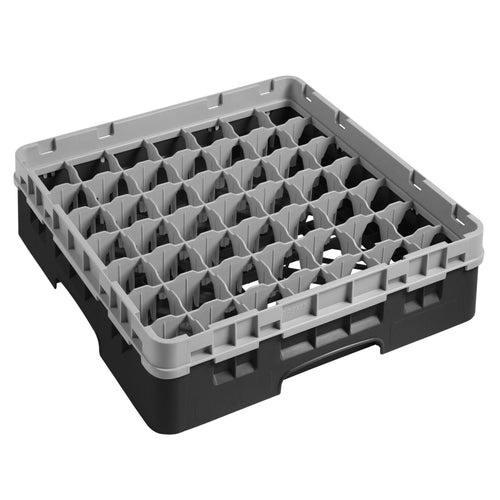 CAMBRO | CAMRACK® - Lasipesukori 1/1 - 49 lokeroa - 1 jatko-osalla - 500x500mm - Musta