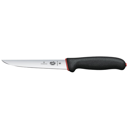 VICTORINOX | Fibrox Boning Knife – Straight Edge - 15 cm Blade - Black/Red Handle