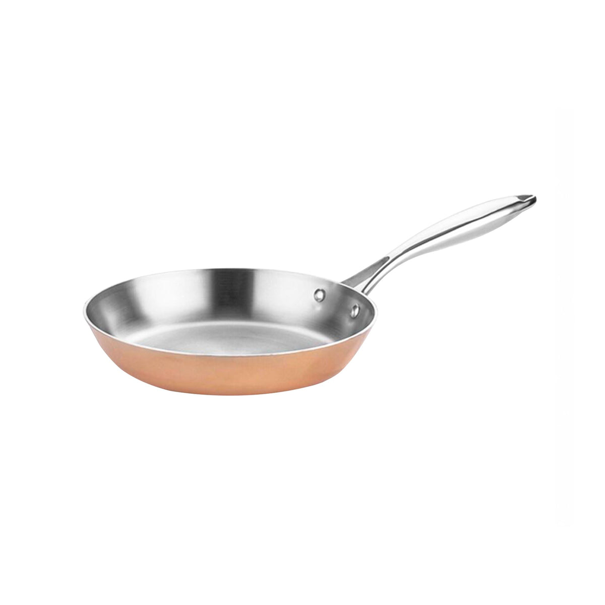 Copper Tri-Ply Frying Pan - Ø 200mm - Height: 40mm - suitable for gas, ceramic and electric (not induction)
