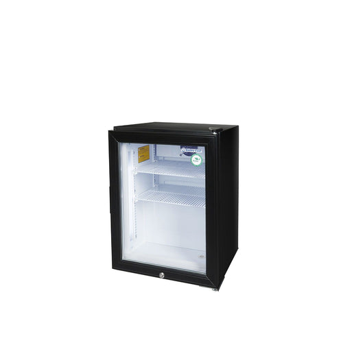 GASTRO-COOL | Minibaaripakastin - 51 L - 1 lasiovi - musta